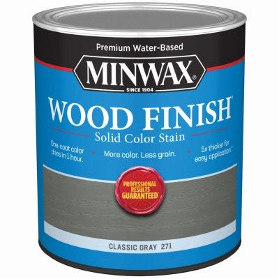 1 qt Water-Based Wood Finish, Classic Gray