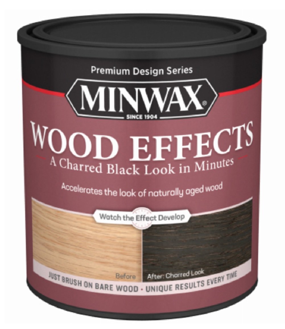 1 Qt 40414 Charred Black Wood Effects Water-Based Wood Accelerator