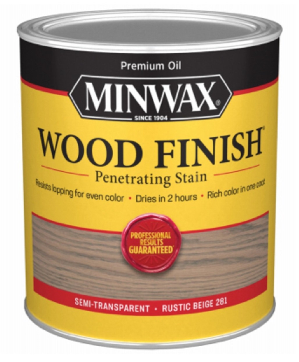 1 Qt Minwax 70100 Rustic Beige Wood Finish Penetrating Oil-Based Wood Stain