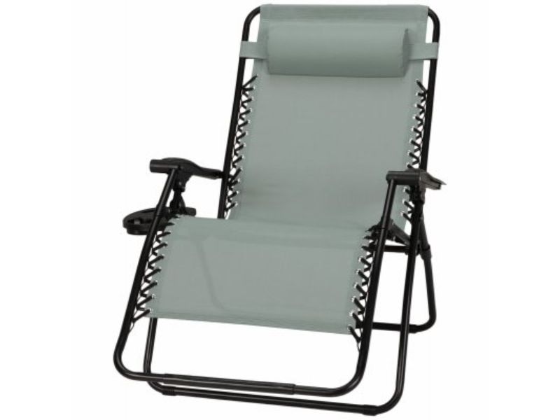 Sunny Isles Coated Steel Frame Zero Gravity Chair, Seafoam Green - Extra Large