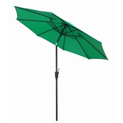 J & J Global   9 ft. Steel Green Umbrella