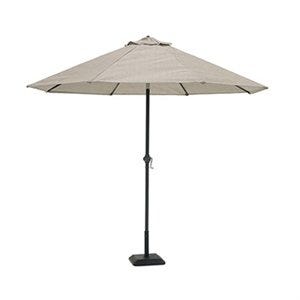 J & J Global   9 ft. Steel Grey Umbrella