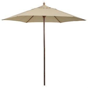J & J Global   11.5 ft. Beige Umbrella