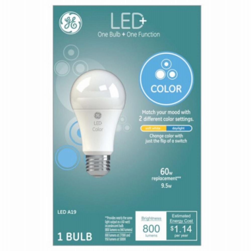 272239 9W Soft White & Daylight A19 LED Light Bulb
