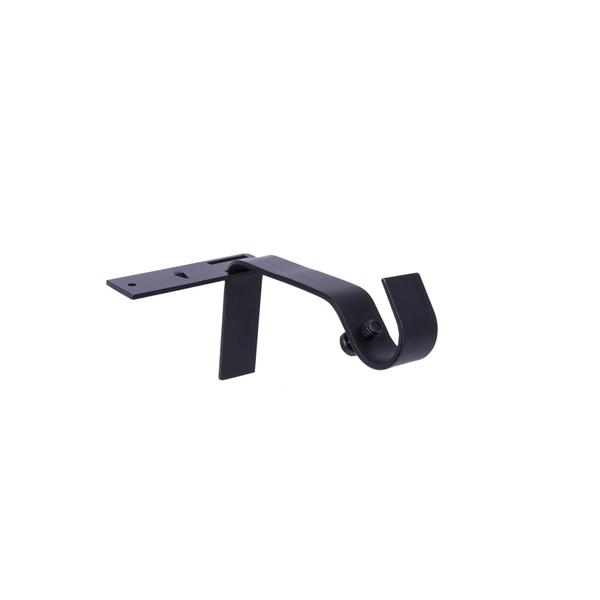 0.62 in. Curtain Brackets, Matte Black