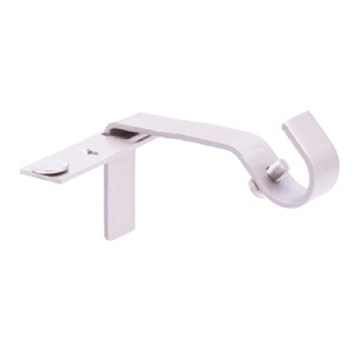 0.62 in. Curtain Brackets, Brushed Nickel