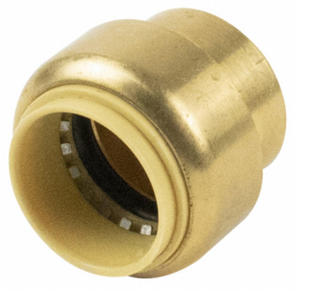 Proline Push to Connect 1/2 in. PTC Brass Cap
