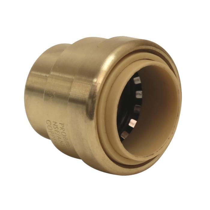 Proline Push to Connect 3/4 in. PTC Brass Cap