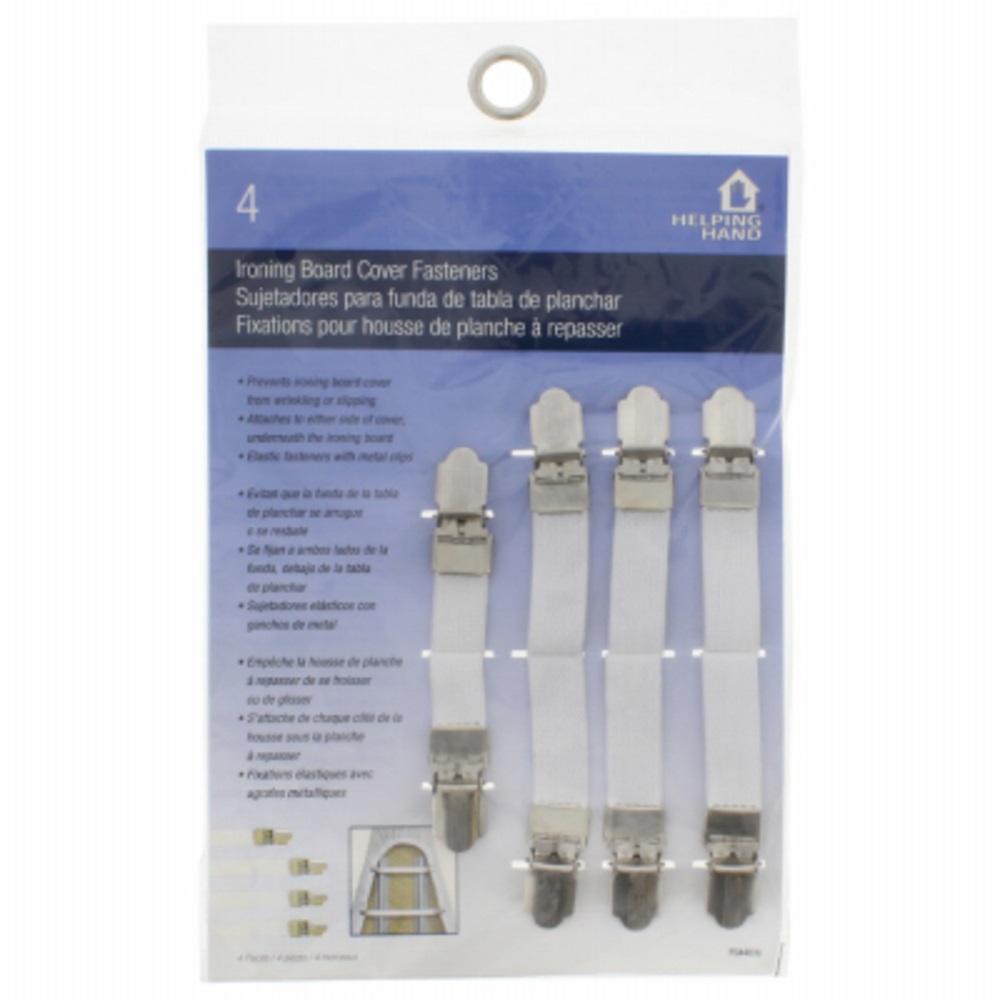 Picture of Faucet-Queens 272579 Helping Hand Ironing Board Cover Fasteners&#44; White - Pack of 4