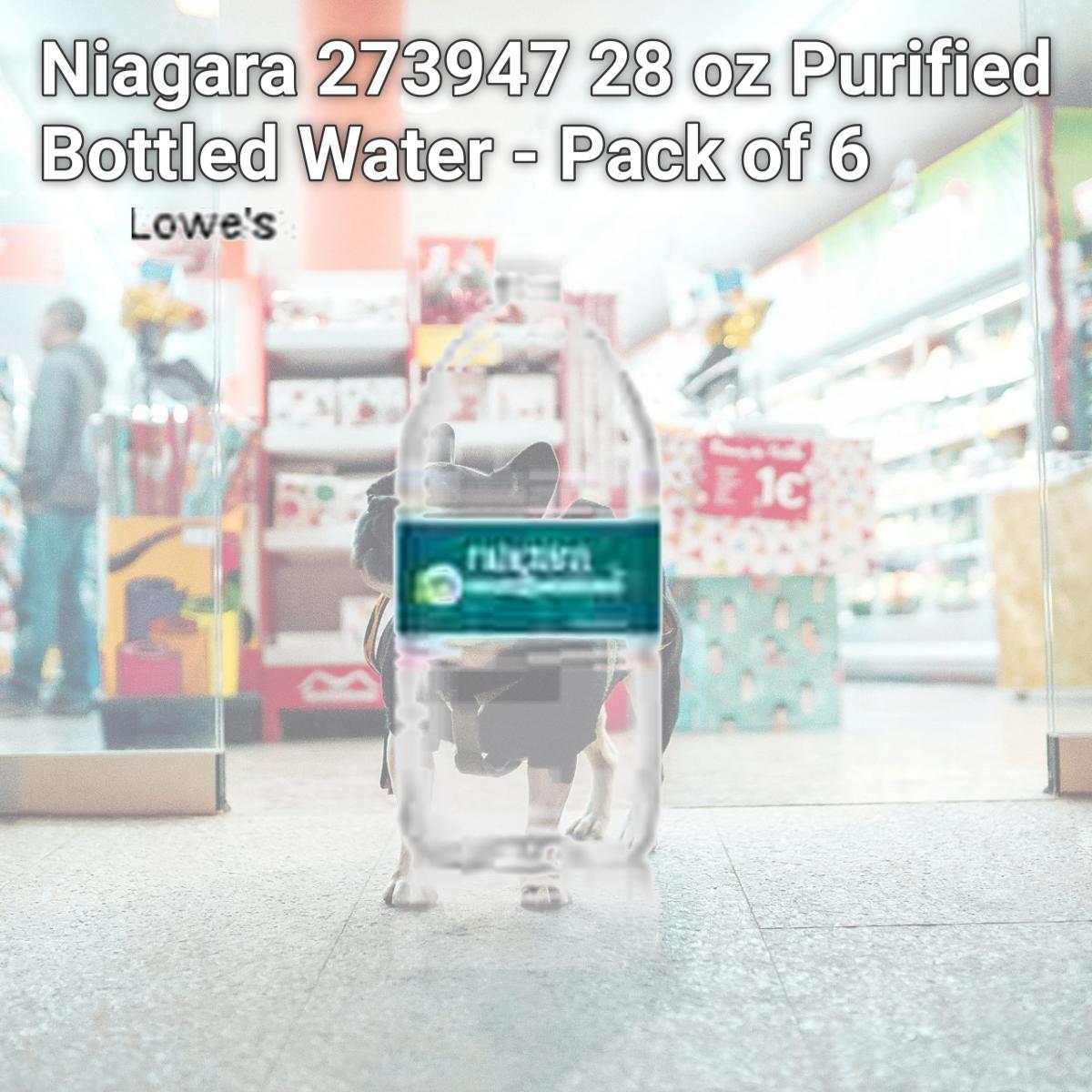 Picture of Niagara 273947 28 oz Purified Bottled Water - Pack of 6