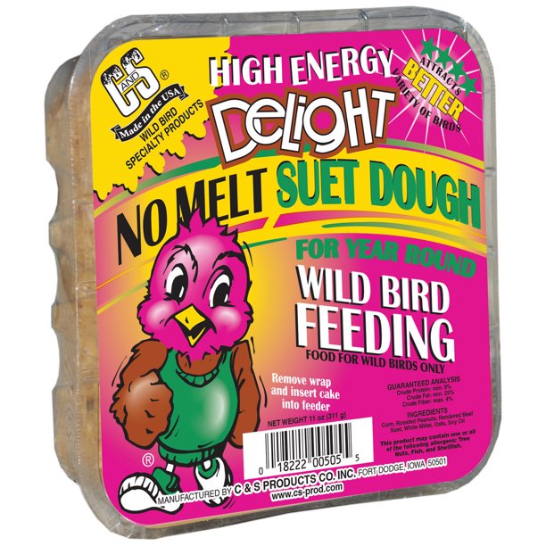 Picture of C & S Products 273962 11 oz High Energy Delight No Melt Suet Dough Cake - Pack of 8
