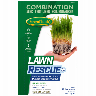 10 lbs Lawn Rescue Plus Grass Seed Bags