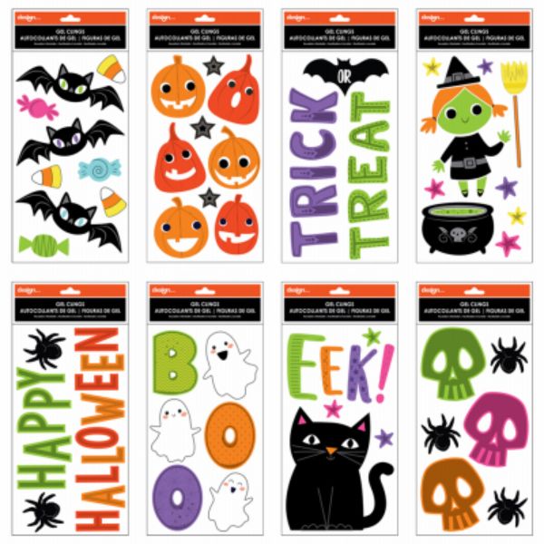 Picture of IG Design Group Americas 274725 5 x 12 in. Papercraft Halloween Gel Cling - Small