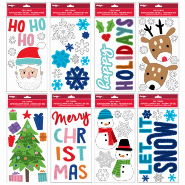 Picture of IG Design Group Americas 274726 5.5 x 12 in. True Value Xmas Gell Clings, Small
