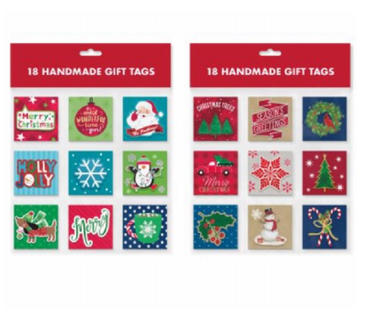 Picture of IG Design Group Americas 274724 Christmas Papercraft Gift Tags - 18 Count