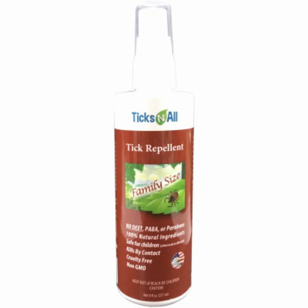 Picture of Ticks-N-All 274538 8 oz Natural Tick Repellent Spray Bottle