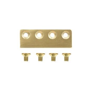 Slide Door Hardware Adaptor, Brushed Gold
