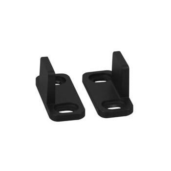 1-3/4 in. L Matte Black Aluminum Double Floor Guide 1 pc