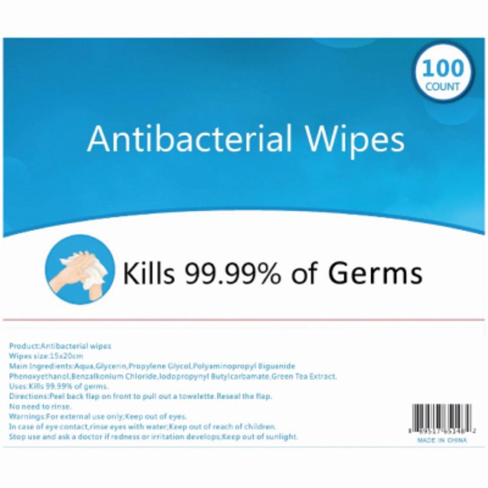 Picture of Apollo 269283 Antibacterial Wipes - Pack of 20 - 100 Count