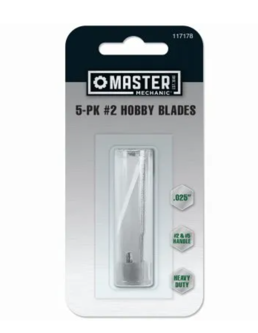 Picture of AccuTec Blades 100048 Master Mechanic No.2 Hobby Blades - Pack of 5