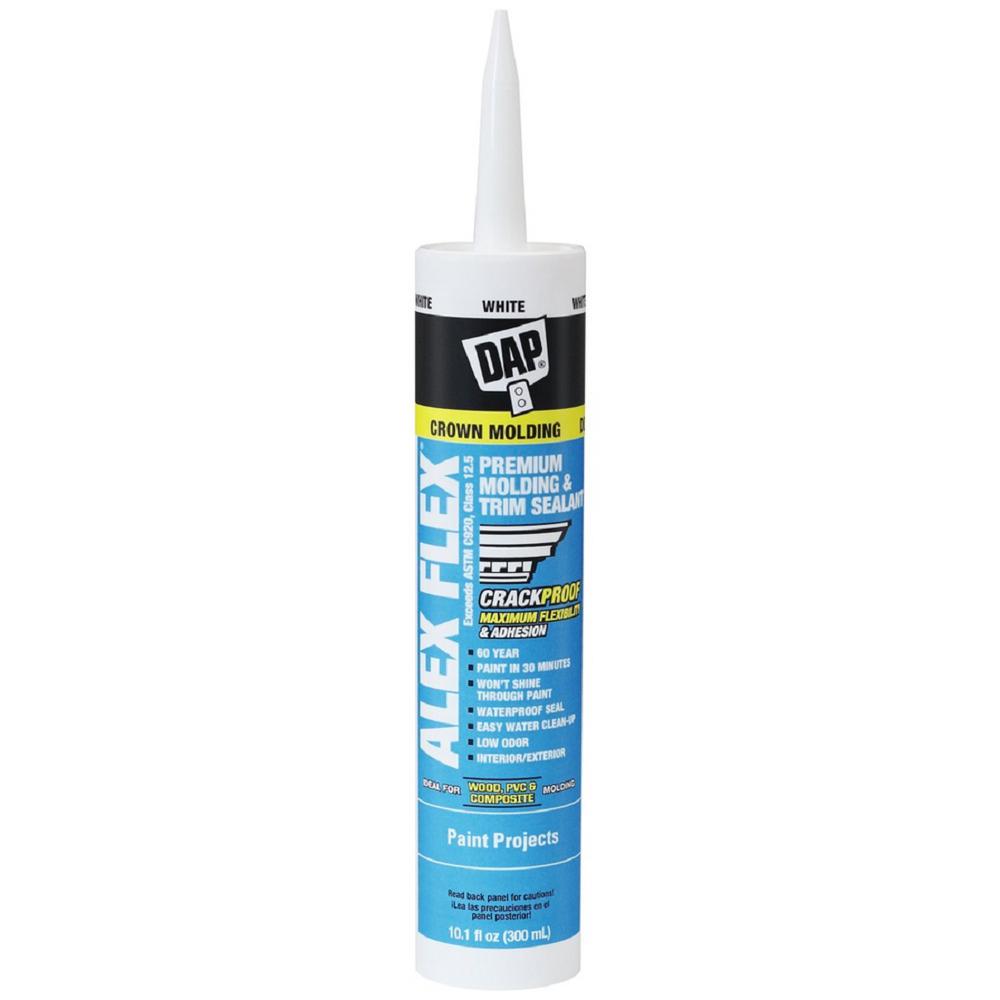 10.1 oz Alex Flex Premium Molding & Trim Sealant Caulk, White