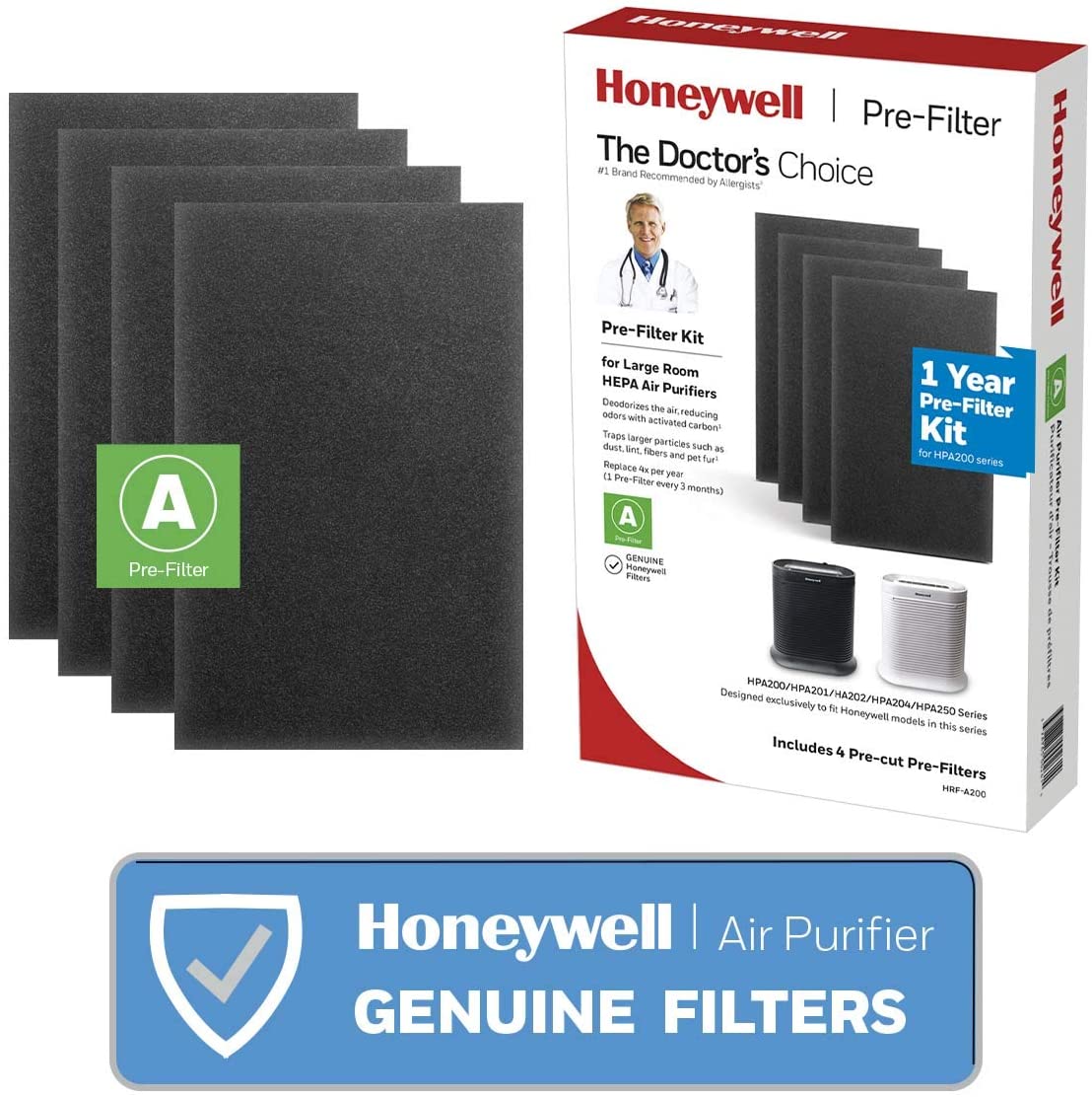 Picture of Kaz USA 100248 Replacement Pre-Filter - Pack of 4