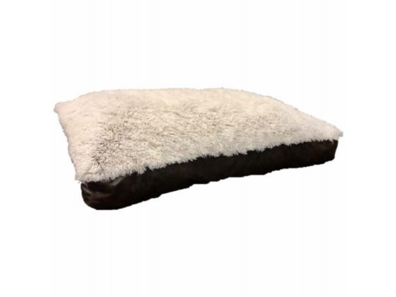 100645 27 x 36 in. Gusset Pet Bed with Removable Cover, Taupe -  Petmate