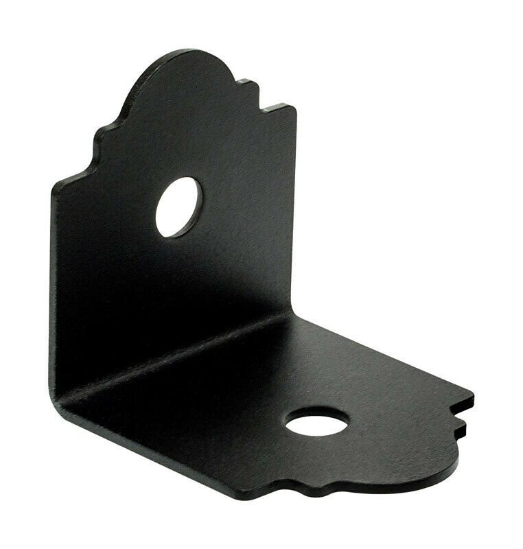 4 x 90 deg Black Steel Angle