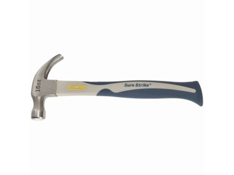 16 oz SureStrike Curved Claw Hammer with Ergonomic Carbon Fiber Handle