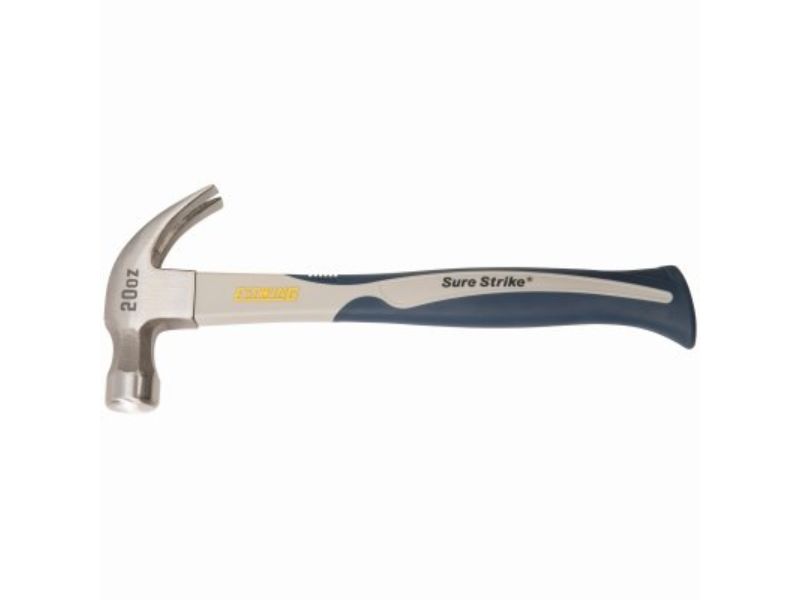 20 oz SureStrike Curved Claw Hammer with Ergonomic Carbon Fiber Handle