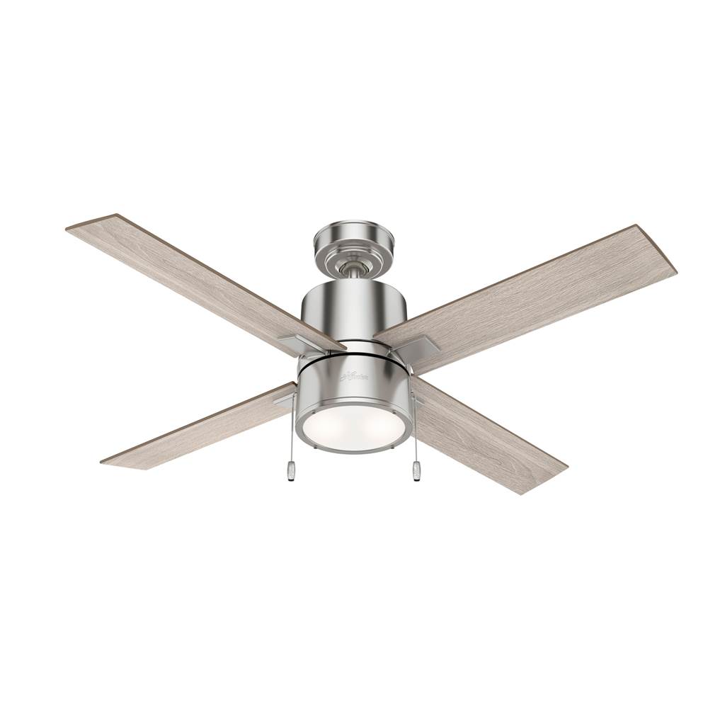 Picture of Hunter Fan 100700 52 in. Beck Ceiling Fan with Light&#44; Brushed Nickel