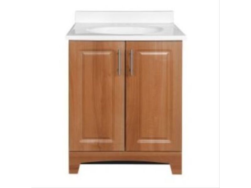 24 in. Alameda Vanity Combo with White Cultured Marble Top, Amati Finish