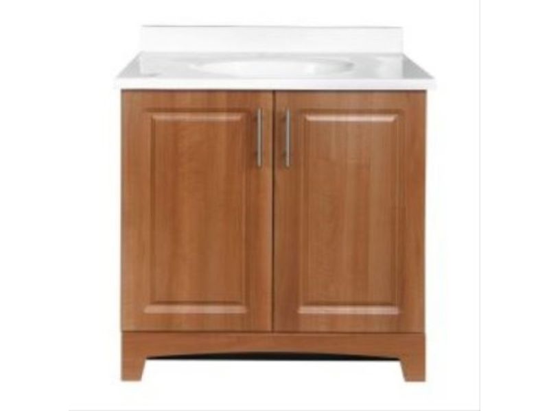 30 in. Alameda Vanity Combo with White Cultured Marble Top, Amati Finish