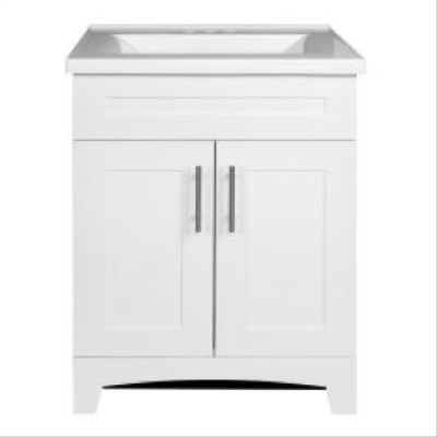 24 in. Shaker Bathroom Vanity Combo, White