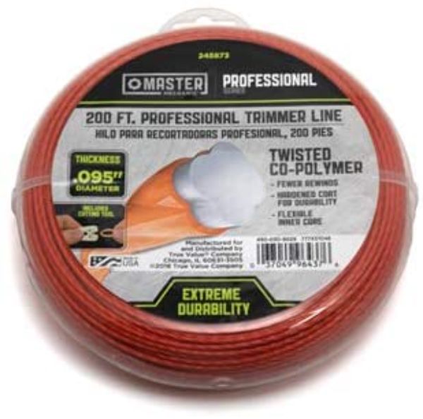 Picture of Master Mechanic 100648 200 ft. x 0.95 Dia. Heavy Duty Trim Line, Orange