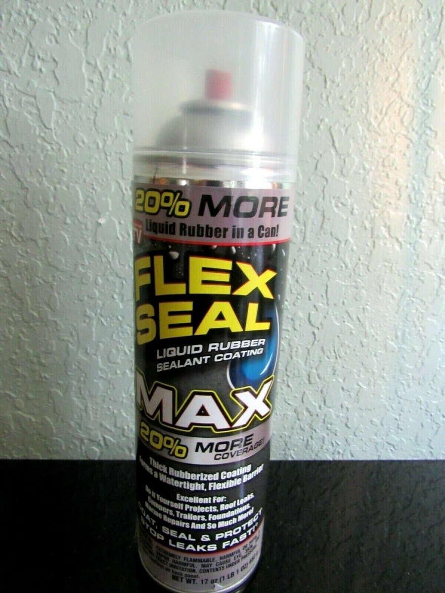 101900 17 oz Flex Seal Max Spray Rubber Sealant, Clear