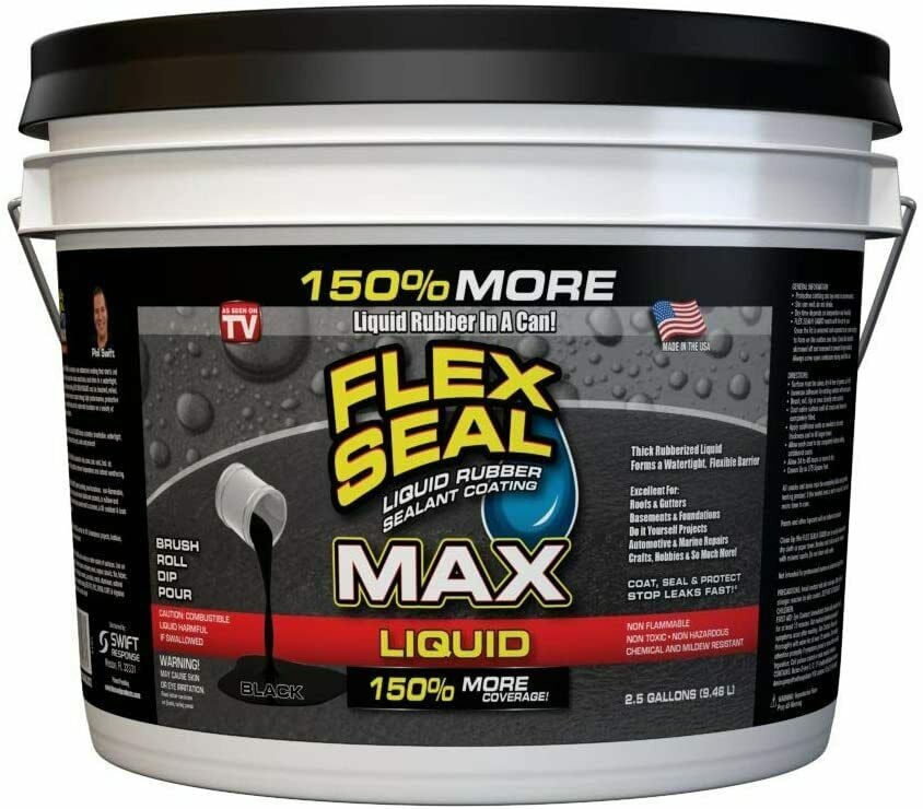 2.5 Gallon MAX Liquid Sealant Coating, Black