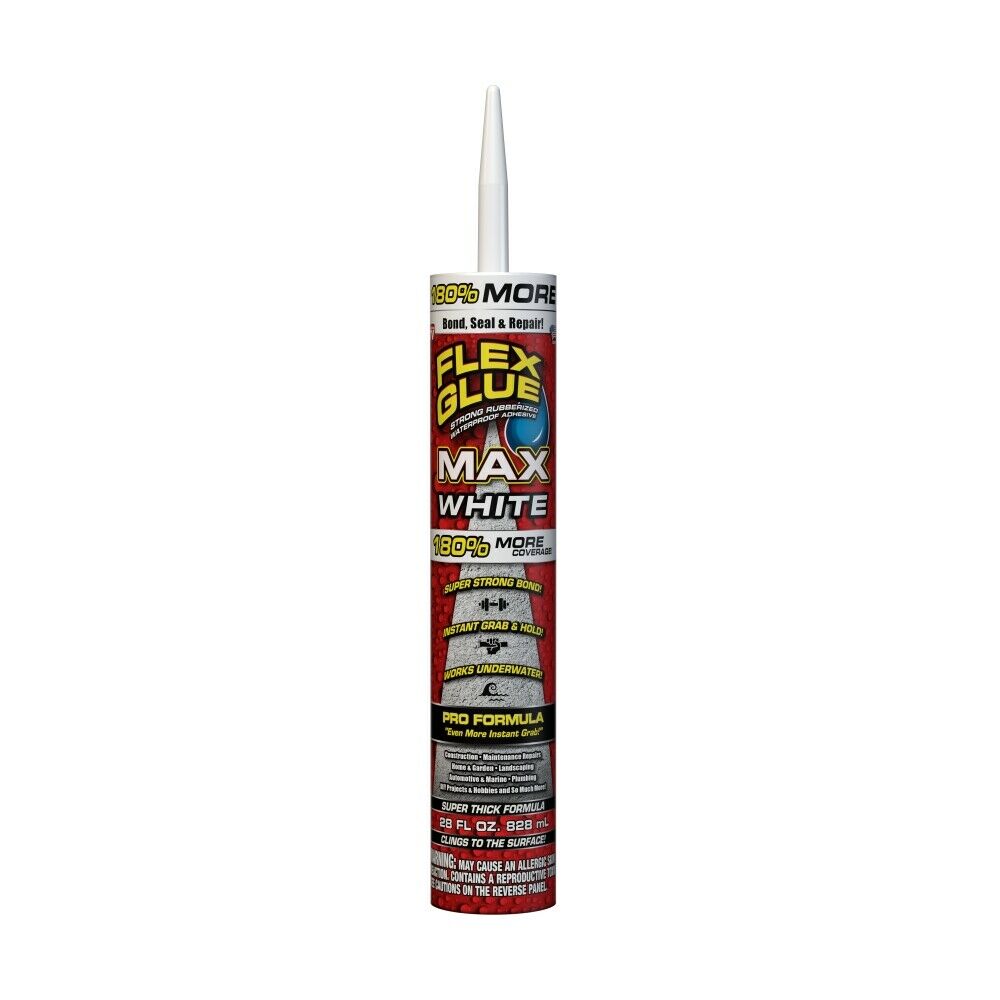 28 oz Max Flexible Glue Adhesive, White