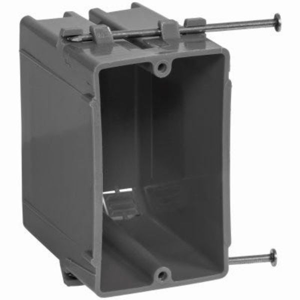 Picture of ECM Industries 100756 20 cu. in. 1 Gang PVC New Work Standard Switch & Outlet Wall Electrical Box&#44; Gray