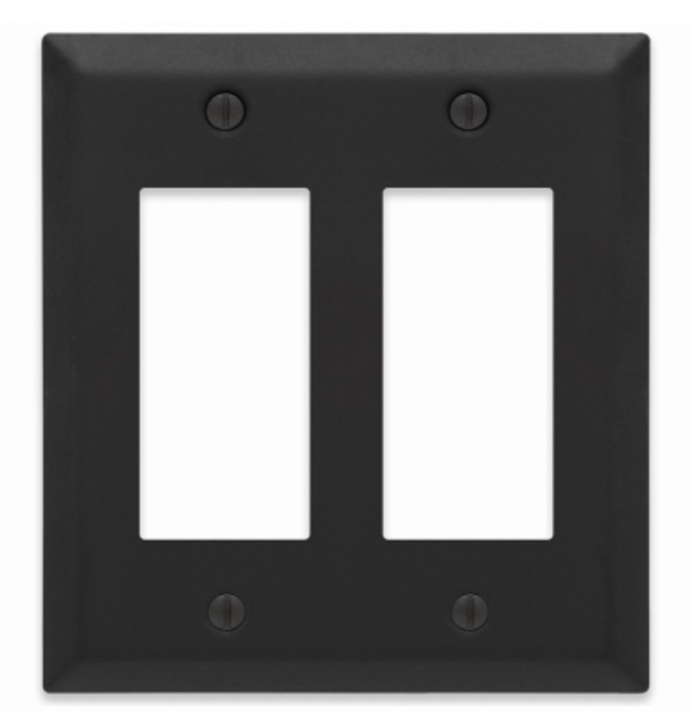 Picture of Amertac-Westek 101583 2 Rocker Wall Plate, Matte Black