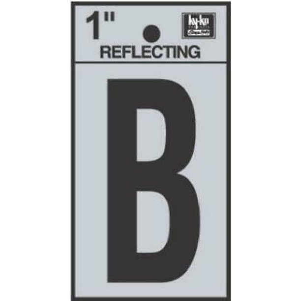 101210 2 in. Adhesive Letter B, Black- Pack of 6