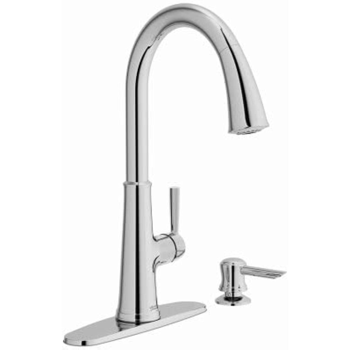 196805 Pull Down Kitchen Faucet with Dispenser, Stainless Steel -  American Standard
