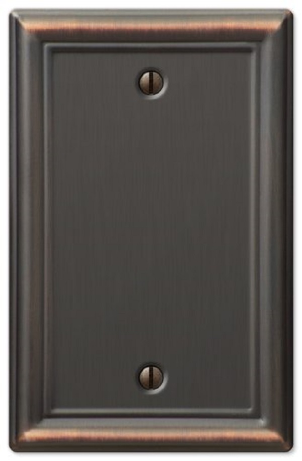 Picture of AmerTac 101536 Single Blank Aged Bronze Wall Plate