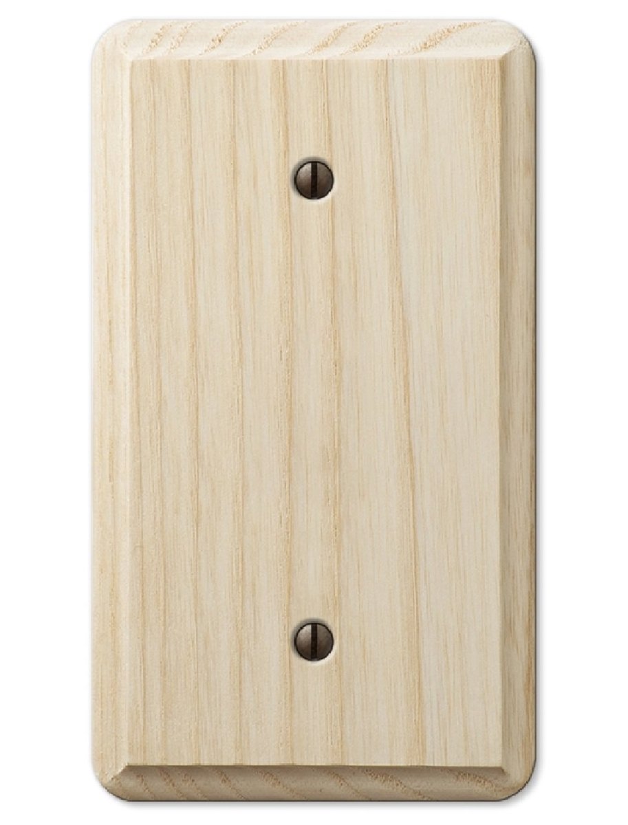 Picture of Amertac-Westek 101603 Wood Blank Wall Plate, Unfinished