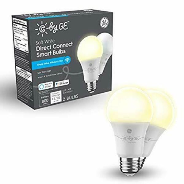 Picture of G E Lighting 100746 C by GE Direct Connect A19 Smart LED Light Bulbs&#44; Soft White - Pack of 2