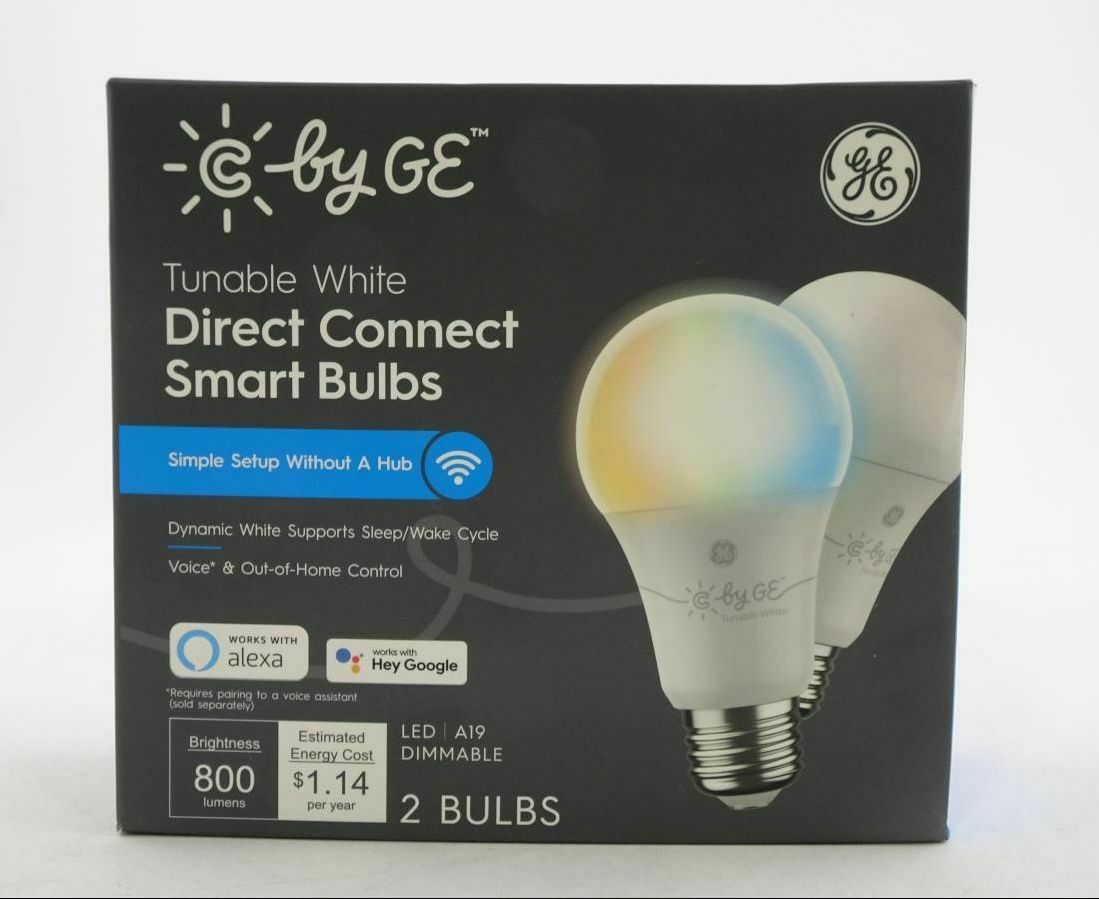 Picture of G E Lighting 100747 C by GE Soft Direct Connect Dimmable Light Bulbs&#44; Soft White - Pack of 2