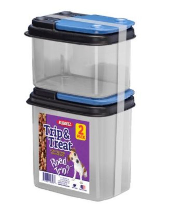 Picture of Buddeez 103170 Trip & Treat on the Go Pet Treat Containers - Pack of 2