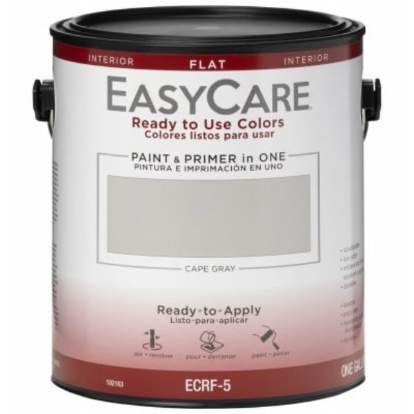 Picture of True Value Manufacturing 102163 1 gal Interior Flat Acyrlic Colors Paint & Primer&#44; Cape Gray