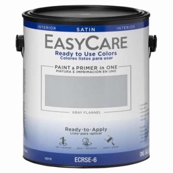 Picture of True Value Manufacturing 102179 1 gal Interior Satin Acyrlic Colors Paint & Primer&#44; Gray Flannel