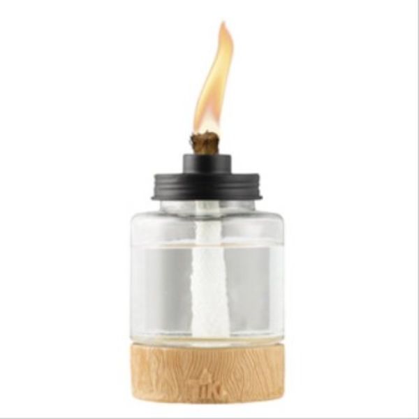 Picture of Lamplight Farms 102258 6.5 in. Wood Glass Table Torch